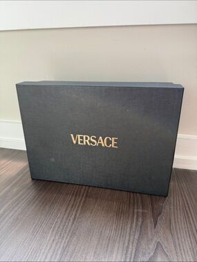 Versace Black and Gold empty shoe box